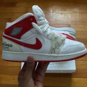 White and red Jordan 1. 8.5 in women’s